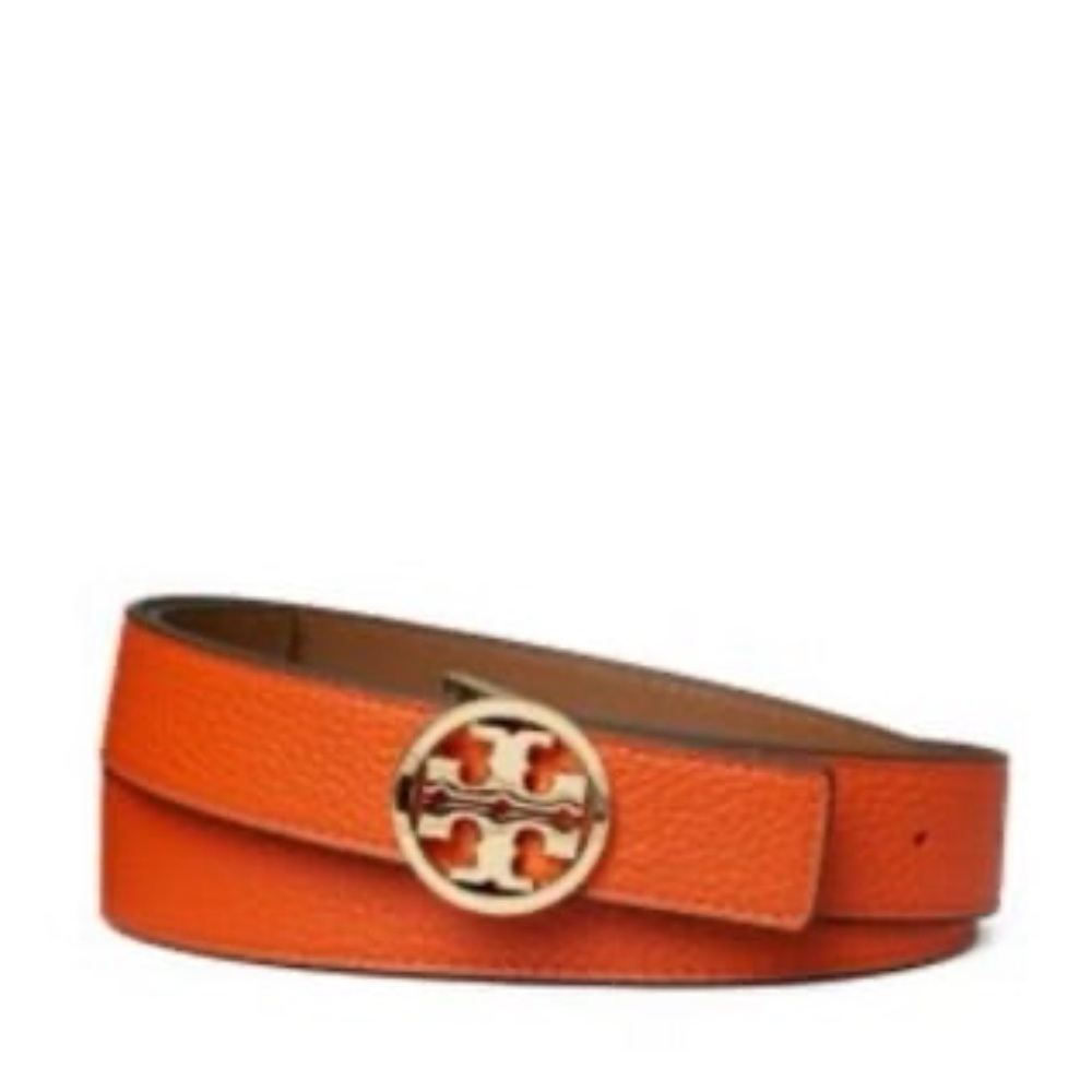 Tory Burch Orange Leather Belt